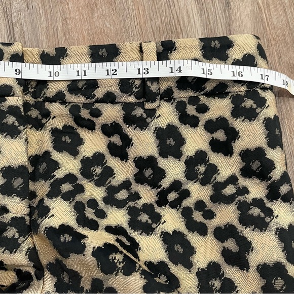 Ann Taylor Banana Republic Pants Women’s 10 Petite Animal Print Neutral Slacks 2 - Picture 11 of 14